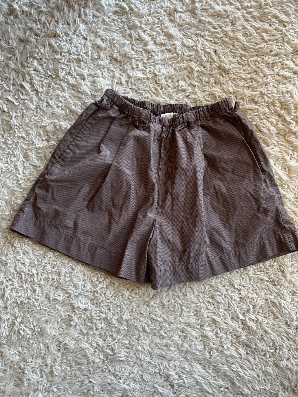 Deiji Studios striped cotton shorts XS